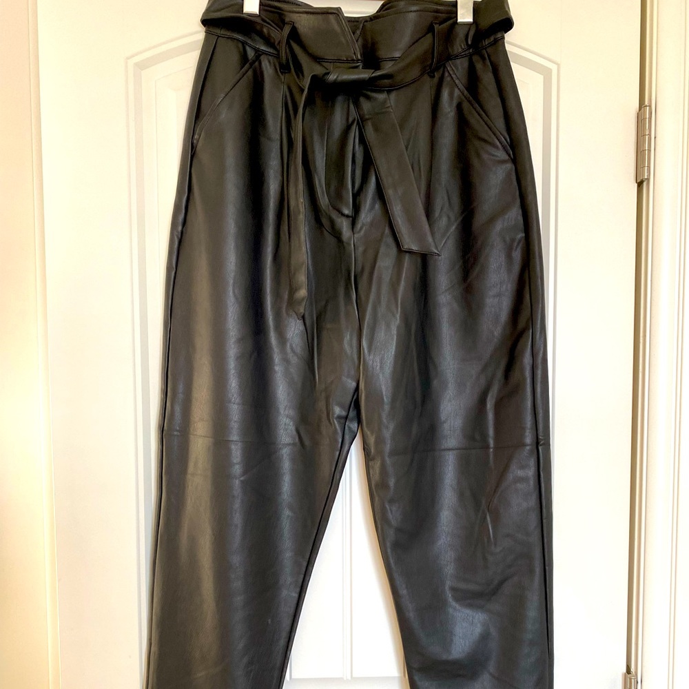 Brand new pleather pants, size 10 (fit like 12).